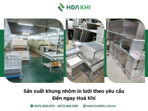 Sản xuất khung nhôm in lưới theo yêu cầu